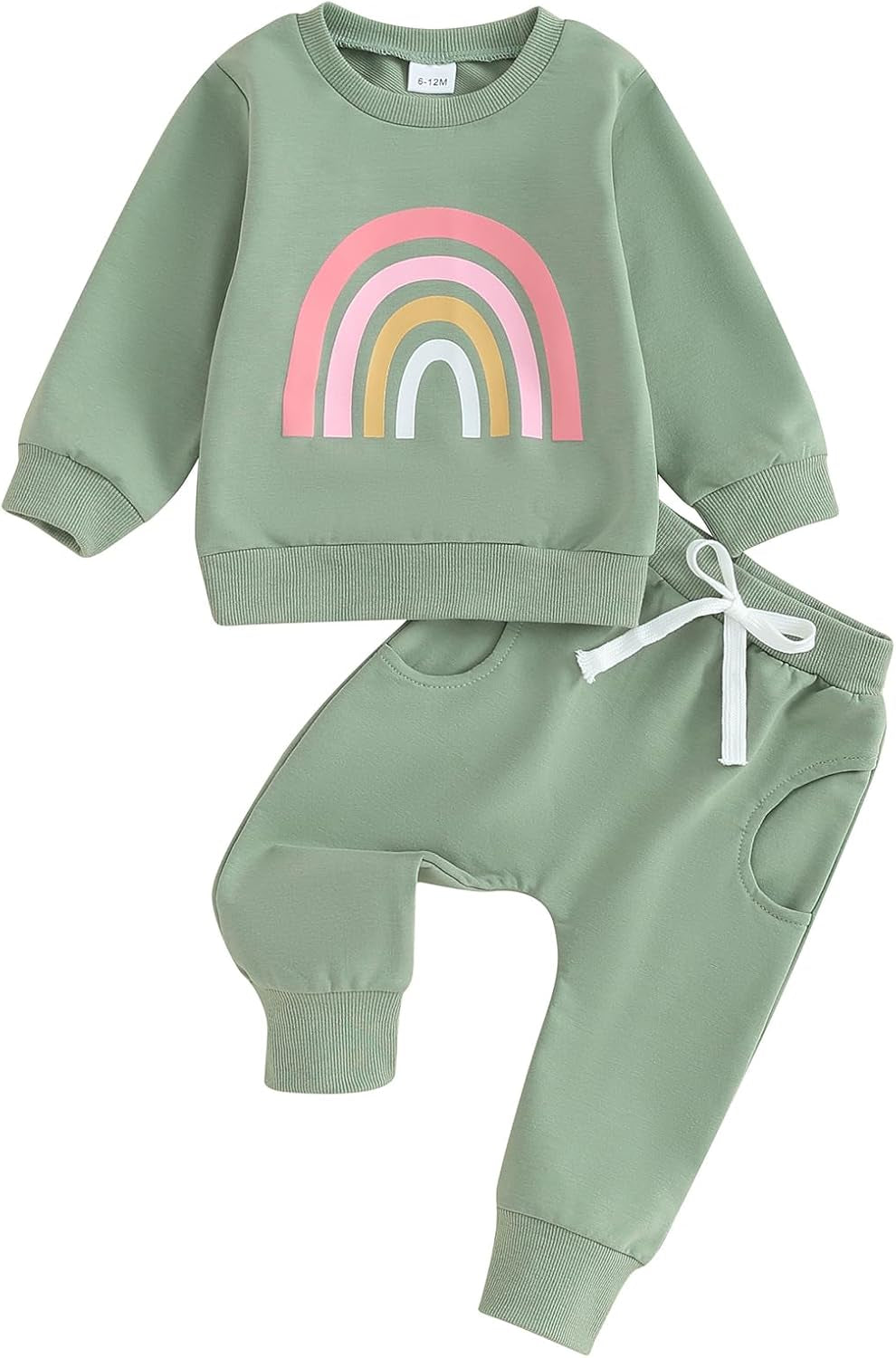 Thorn Tree Newborn Baby Girls Clothes Cotton Suit Cute Baby Kid Infant Toddler Play Wear Rainbow Outfits