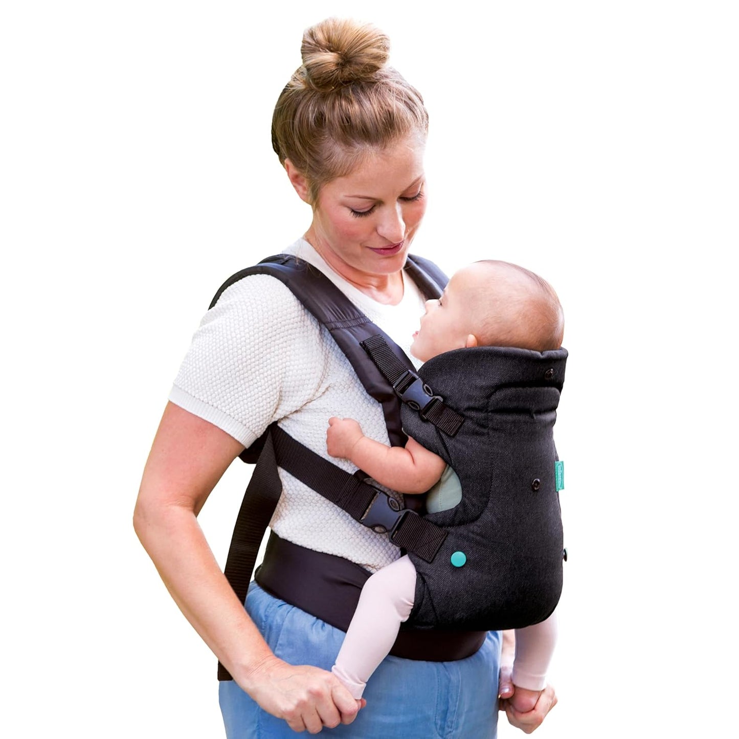 Infantino Flip 4-In-1 Light & Airy Convertible Baby Carrier, Adjustable, Ergonomic Babywearing, Registry Essential, Baby Carrier for Newborn to Toddler
