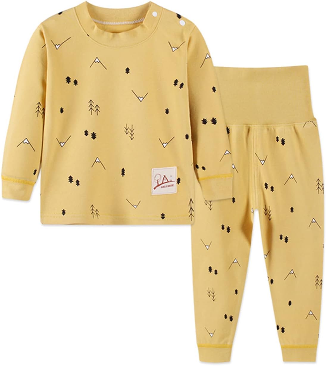 100% Cotton Baby Boys Girls Pajamas Set Long Sleeve Sleepwear