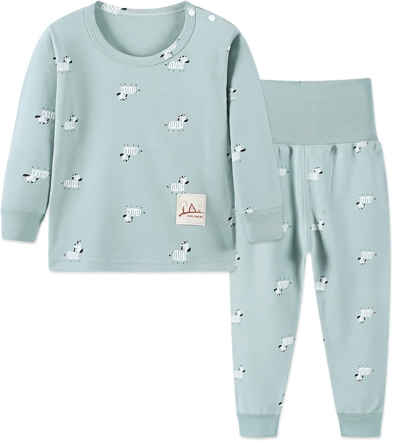 100% Cotton Baby Boys Girls Pajamas Set Long Sleeve Sleepwear