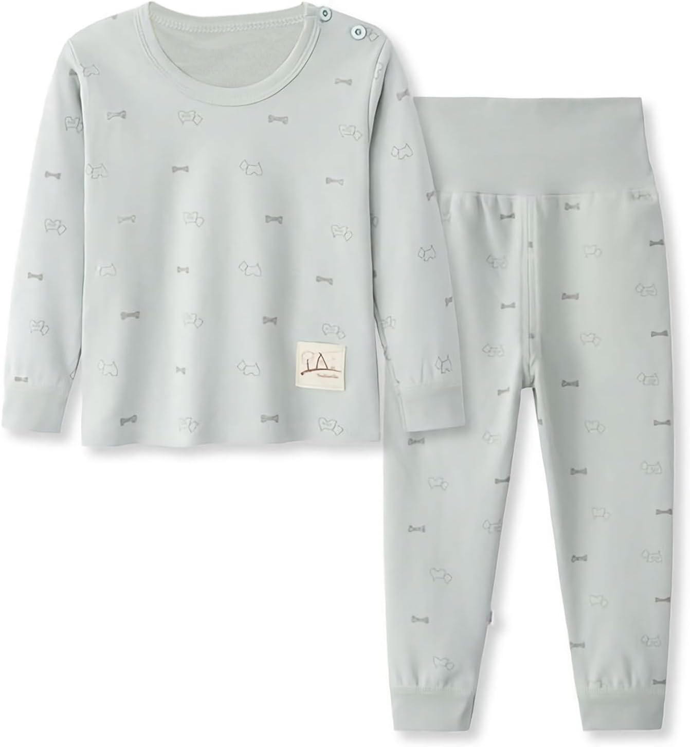 100% Cotton Baby Boys Girls Pajamas Set Long Sleeve Sleepwear