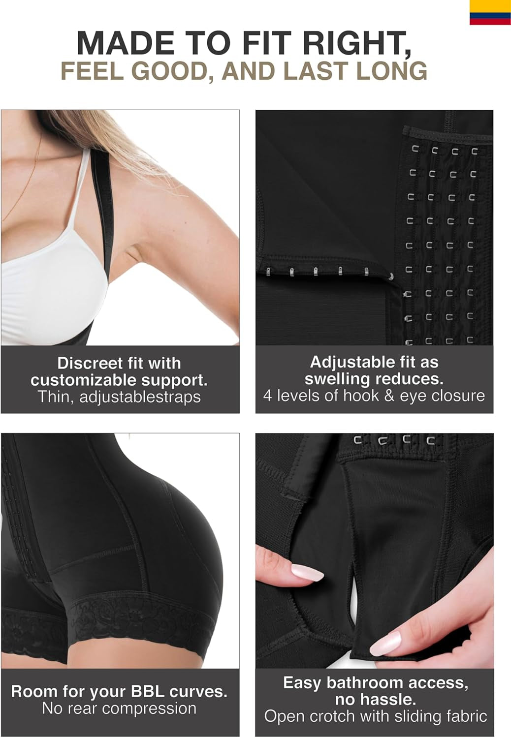 Sonryse Stage 2 Faja Tummy Tuck Compression Garment | Faja Body Shaper Shapewear for Women | Fajas Colombianas Moldeadoras
