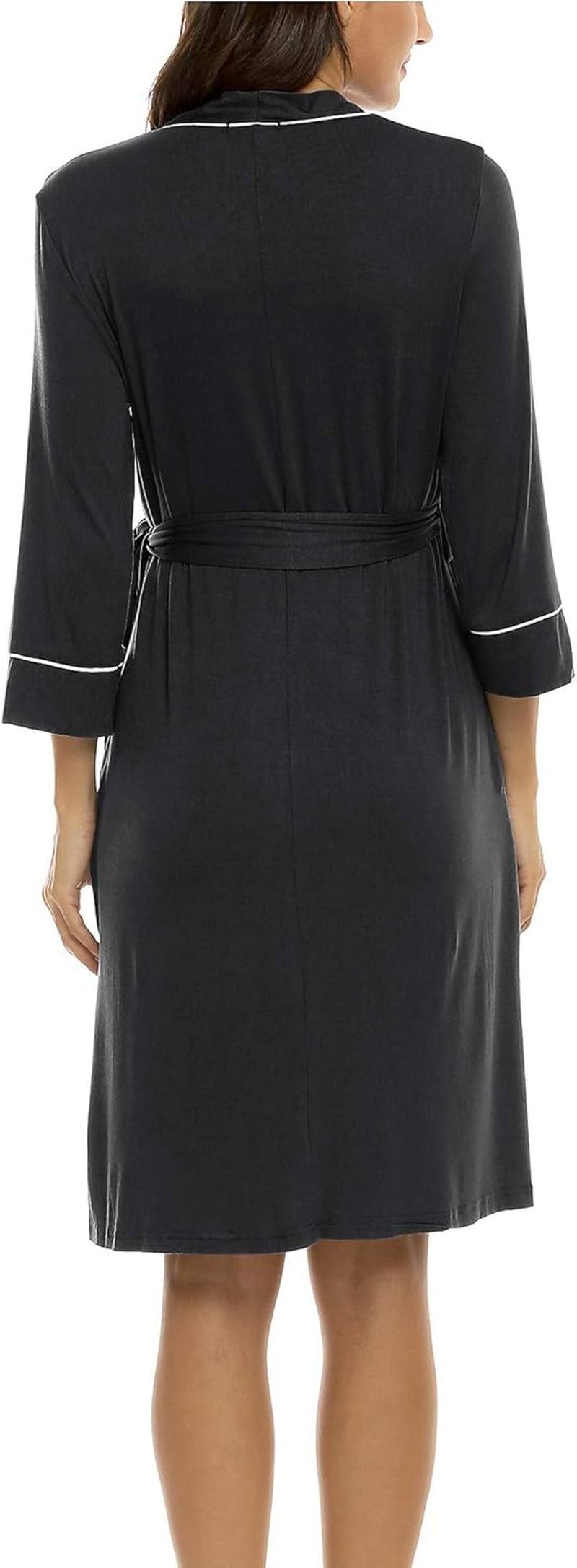 Molliya Maternity Nursing Robe Women Printed Pregnancy Hospital Delivery Pockets Bathrobe