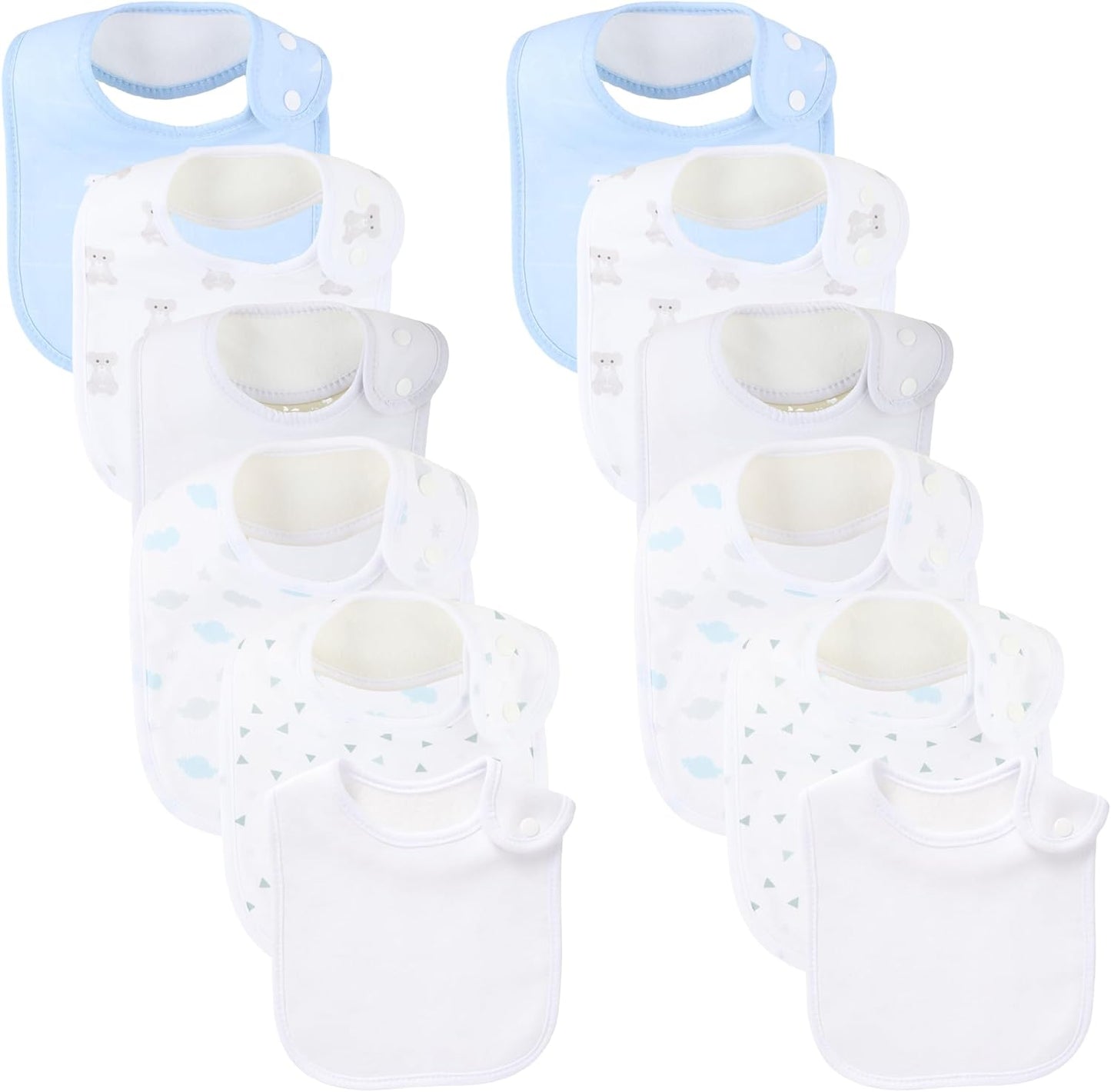 Baby Bibs Soft and Absorbent Organic Cotton Bandana Drool Bibs Set for Boys Girls Newborn 0-36 Months