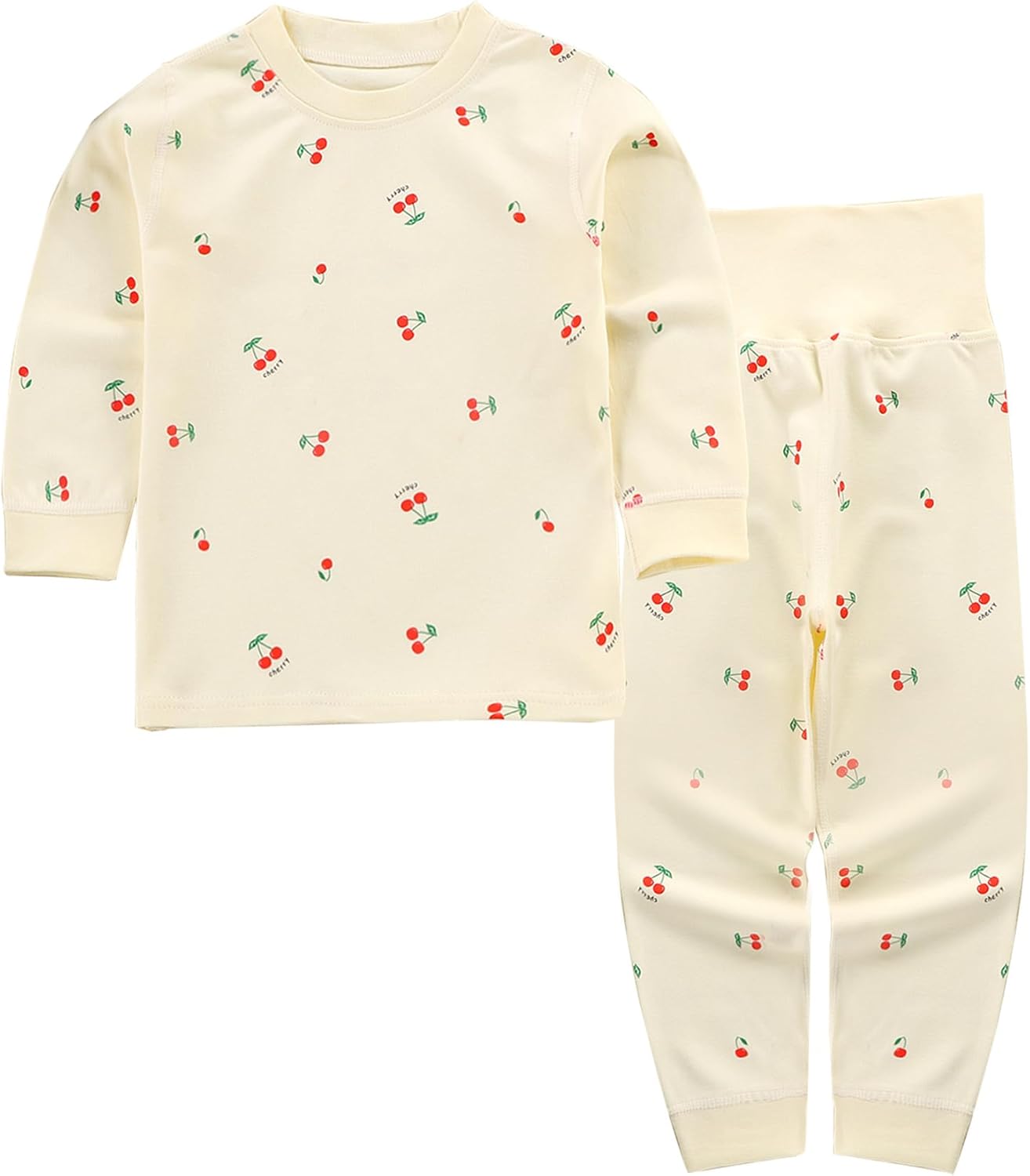 100% Cotton Baby Boys Girls Pajamas Set Long Sleeve Sleepwear