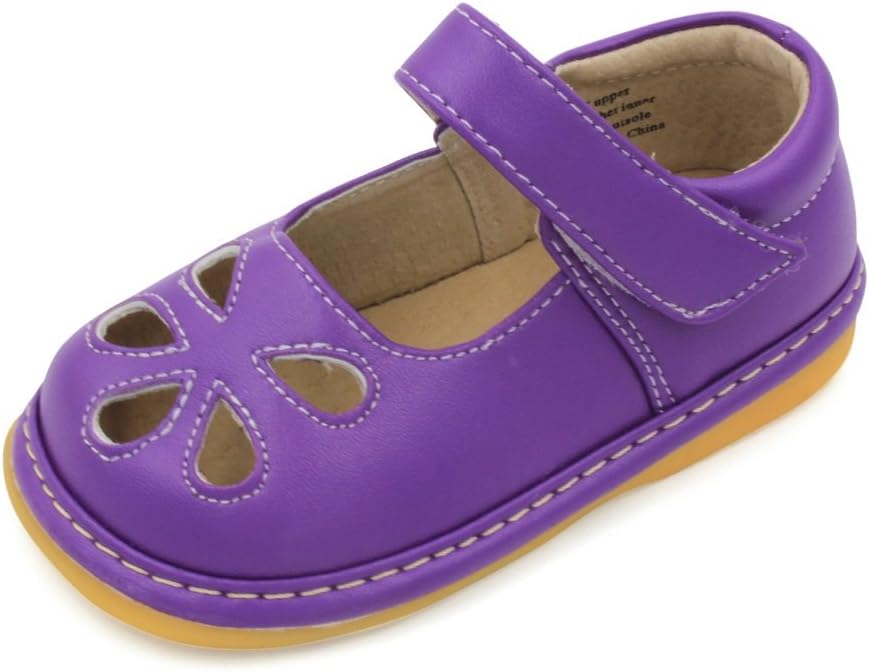 Little Mae'S Boutique Mary Jane Squeaky Shoes for Toddler Girls, Ideal Walking Shoes with Removable Squeaker and Adjustable Strap - Soft Sole Shoes for Little Girls