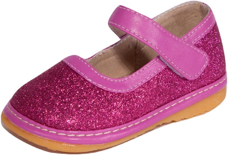 Little Mae'S Boutique Mary Jane Squeaky Shoes for Toddler Girls, Ideal Walking Shoes with Removable Squeaker and Adjustable Strap - Soft Sole Shoes for Little Girls