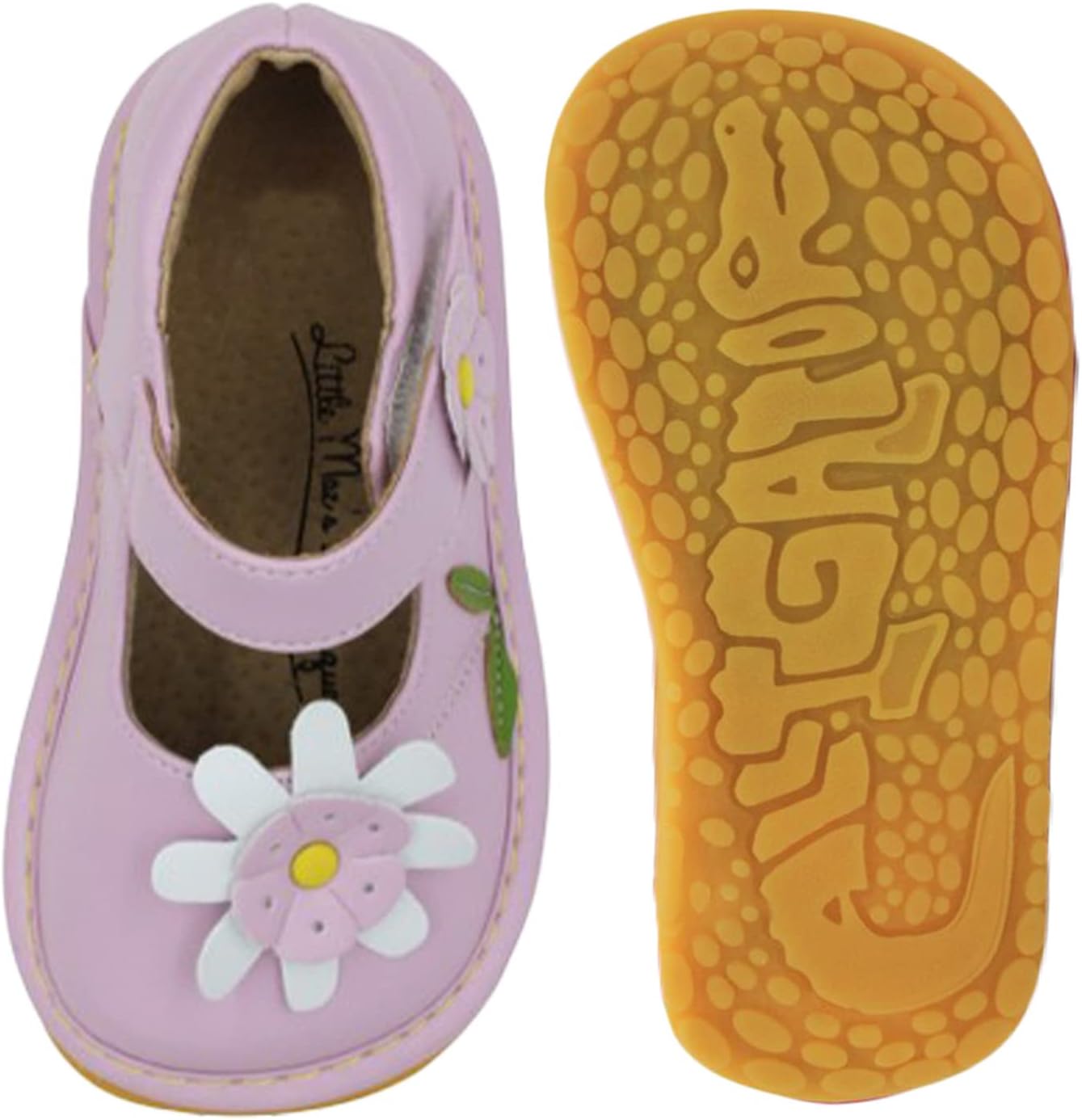 Little Mae'S Boutique Mary Jane Squeaky Shoes for Toddler Girls, Ideal Walking Shoes with Removable Squeaker and Adjustable Strap - Soft Sole Shoes for Little Girls