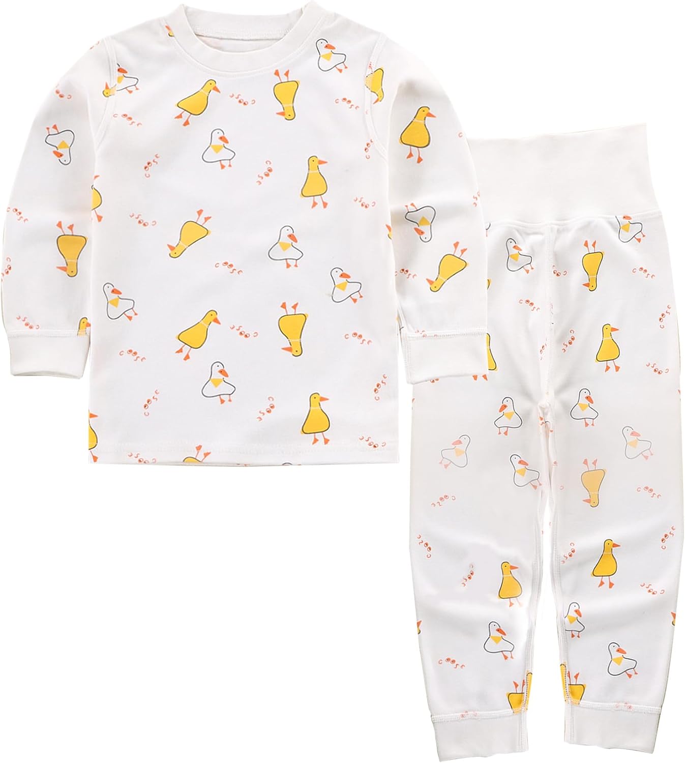 100% Cotton Baby Boys Girls Pajamas Set Long Sleeve Sleepwear