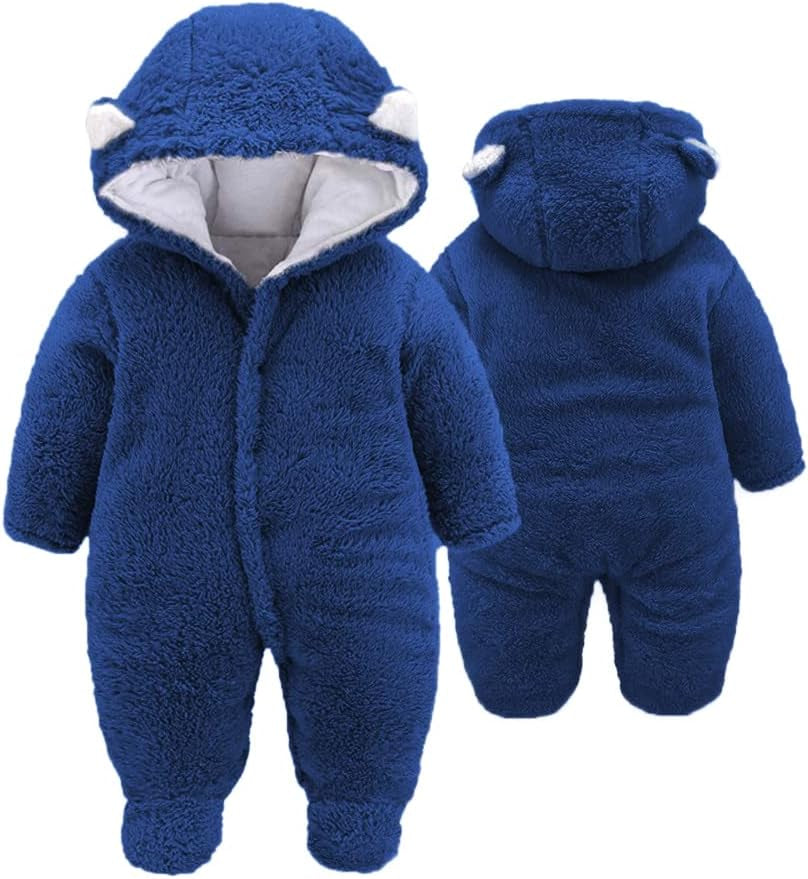 XMWEALTHY Unisex Baby Clothes Winter Coats Cute Newborn Infant Jumpsuit Snowsuit Bodysuits Registry for Baby Essentials Stuff