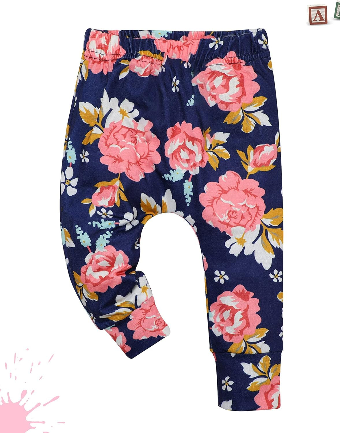 KANGKANG Toddler Baby Girl Clothes Baby Girl Hoodie Infant Baby Girl Outfits + Floral Pants 3PC Set 2-3 T