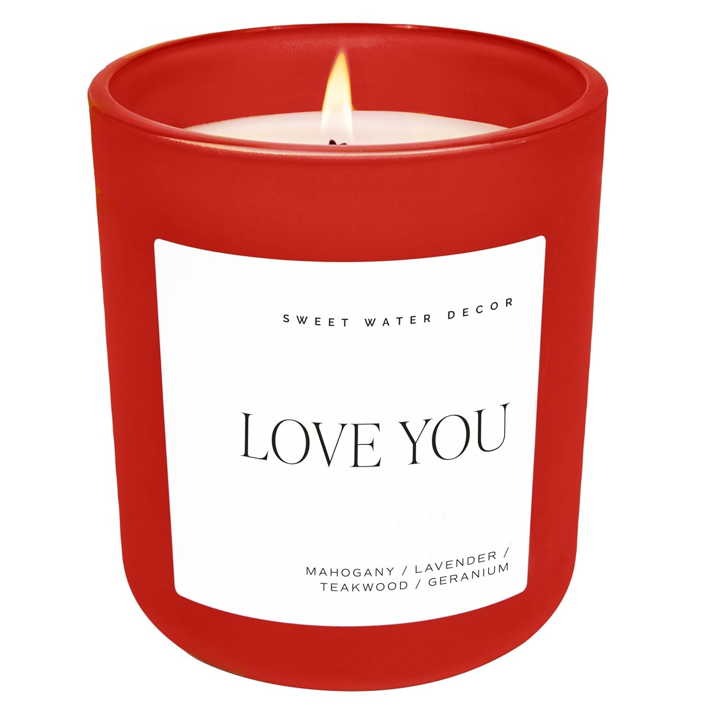 Sweet Water Decor, Best Mom Ever Candle - Sea Salt, Jasmine, Cream, and Wood Scented Soy Wax Candle for Mom - 9Oz Clear Jar, 40 Hour Burn Time, Made in the USA