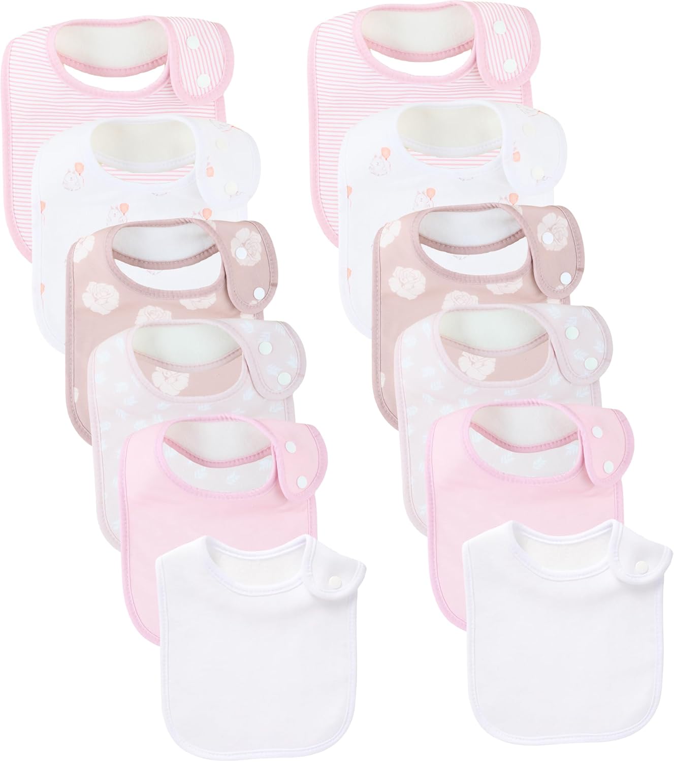 Baby Bibs Soft and Absorbent Organic Cotton Bandana Drool Bibs Set for Boys Girls Newborn 0-36 Months