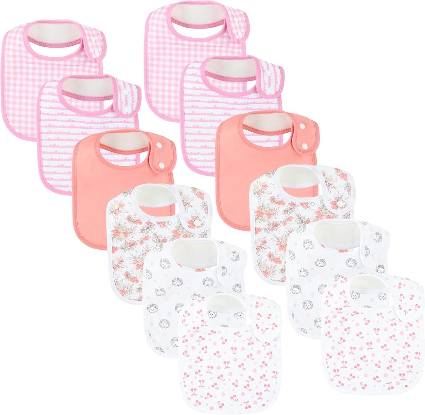 Baby Bibs Soft and Absorbent Organic Cotton Bandana Drool Bibs Set for Boys Girls Newborn 0-36 Months