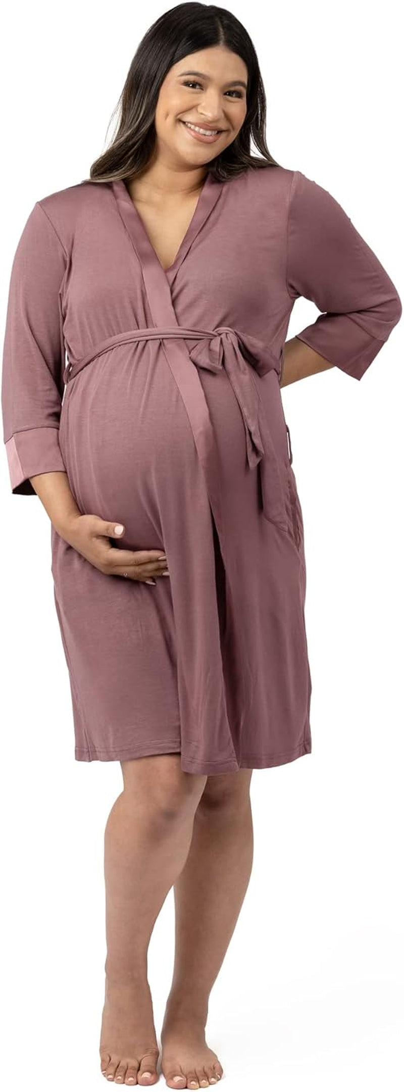 Kindred Bravely Emmaline Maternity & Nursing Robe Hospital Bag/Delivery Essential