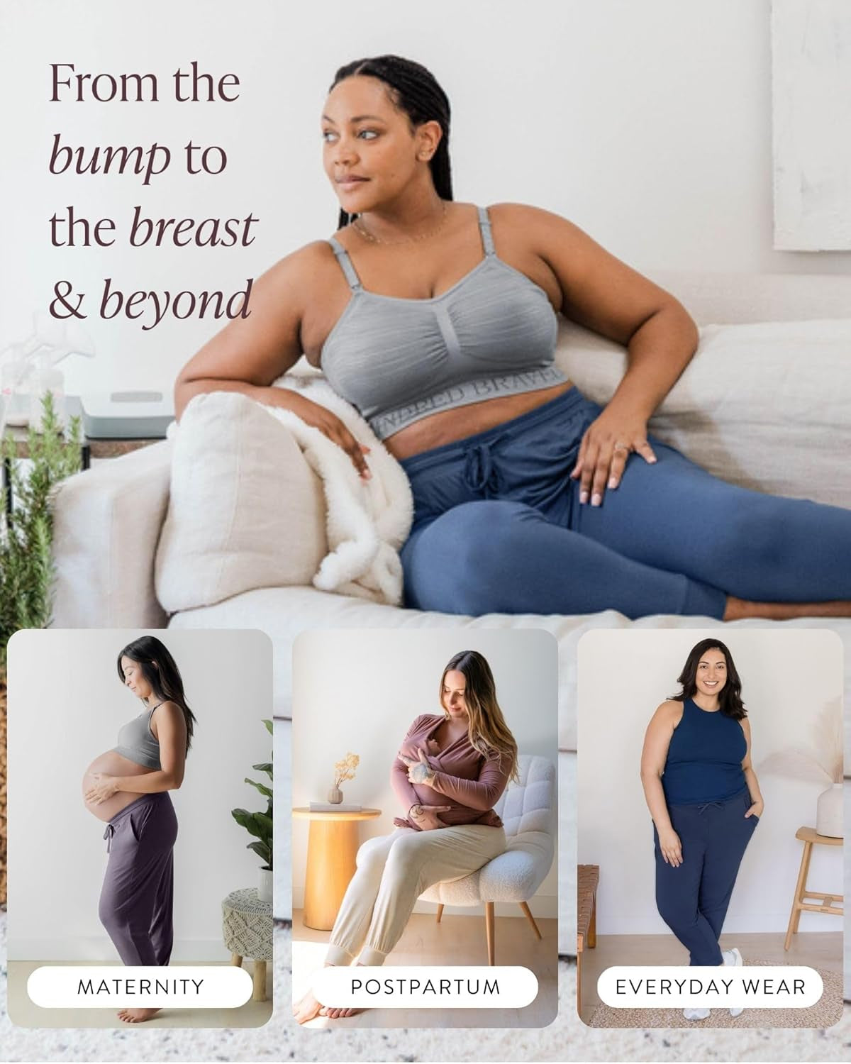Kindred Bravely Everyday Maternity Joggers/Lounge Pants for Women