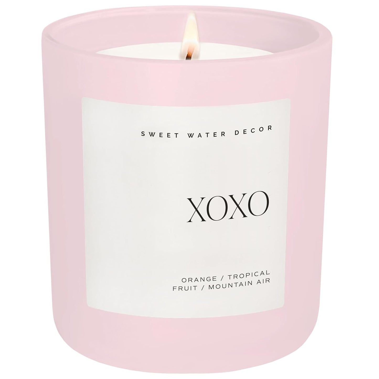 Sweet Water Decor, Best Mom Ever Candle - Sea Salt, Jasmine, Cream, and Wood Scented Soy Wax Candle for Mom - 9Oz Clear Jar, 40 Hour Burn Time, Made in the USA