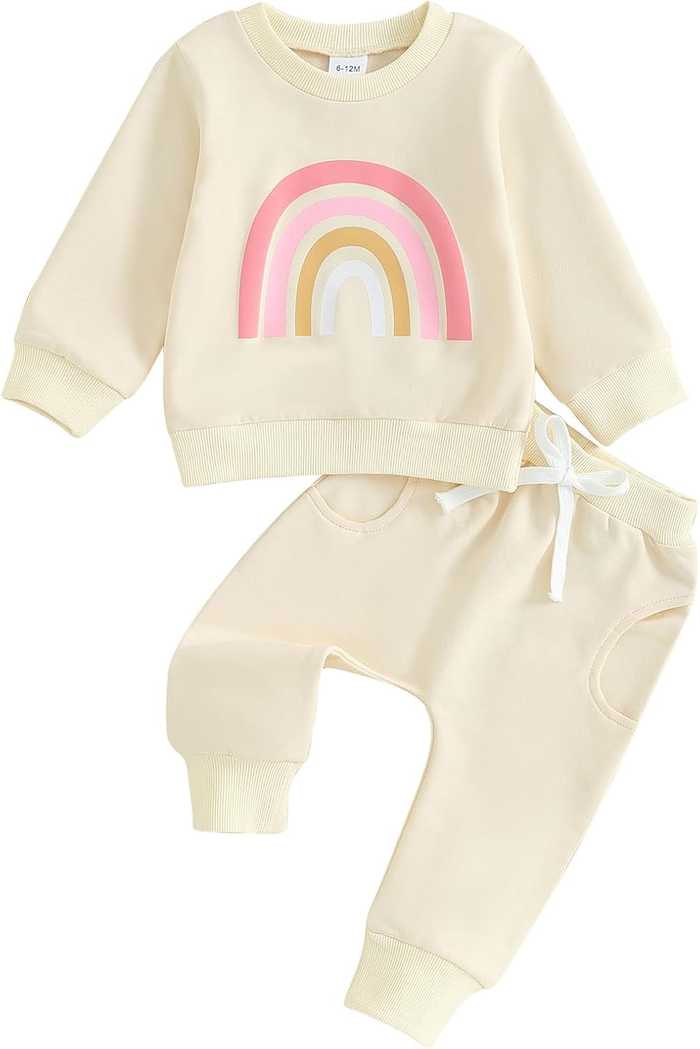 Thorn Tree Newborn Baby Girls Clothes Cotton Suit Cute Baby Kid Infant Toddler Play Wear Rainbow Outfits