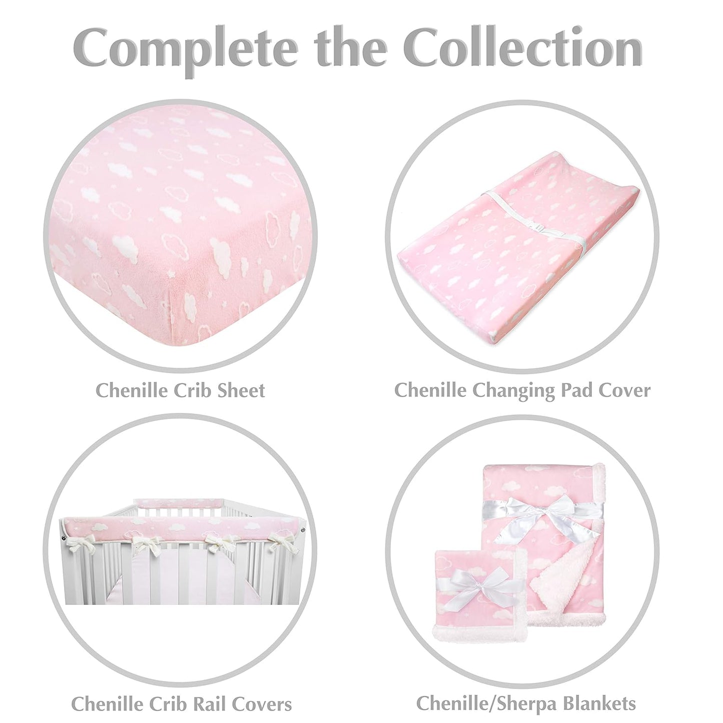 American Baby Company Heavenly Soft Chenille Sherpa Receiving Blanket, 3D Pink, 30" X 35", Warm and Cozy for Boys and Girls, Ideal for Baby Carrier, Stroller, and Travel