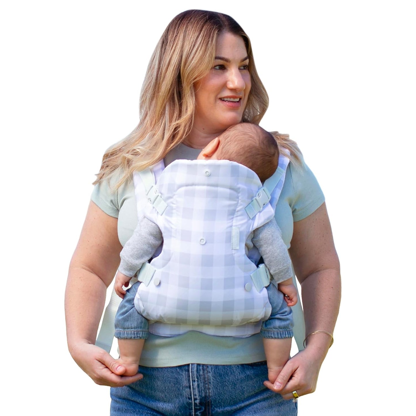 Infantino Flip 4-In-1 Light & Airy Convertible Baby Carrier, Adjustable, Ergonomic Babywearing, Registry Essential, Baby Carrier for Newborn to Toddler