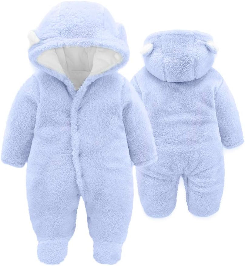 XMWEALTHY Unisex Baby Clothes Winter Coats Cute Newborn Infant Jumpsuit Snowsuit Bodysuits Registry for Baby Essentials Stuff