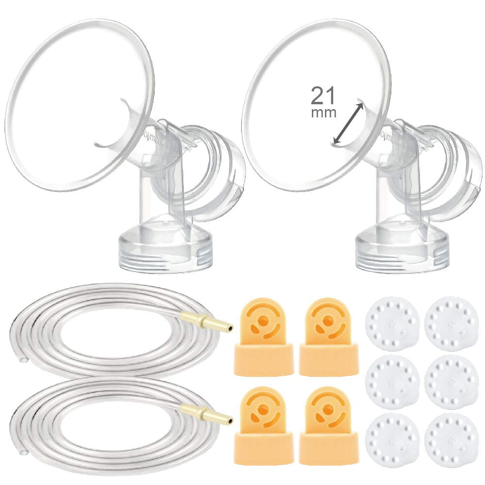 Maymom Breast Pump Kit Compatible with Medela Pump in Style Advanced Breast Pumps;2 Breastshields (One-Piece, 25Mm), 4 Valve, 6 Membrane, & 2 Pump-In-Style Tubing Can Replace Medela Pumpin Style Valve