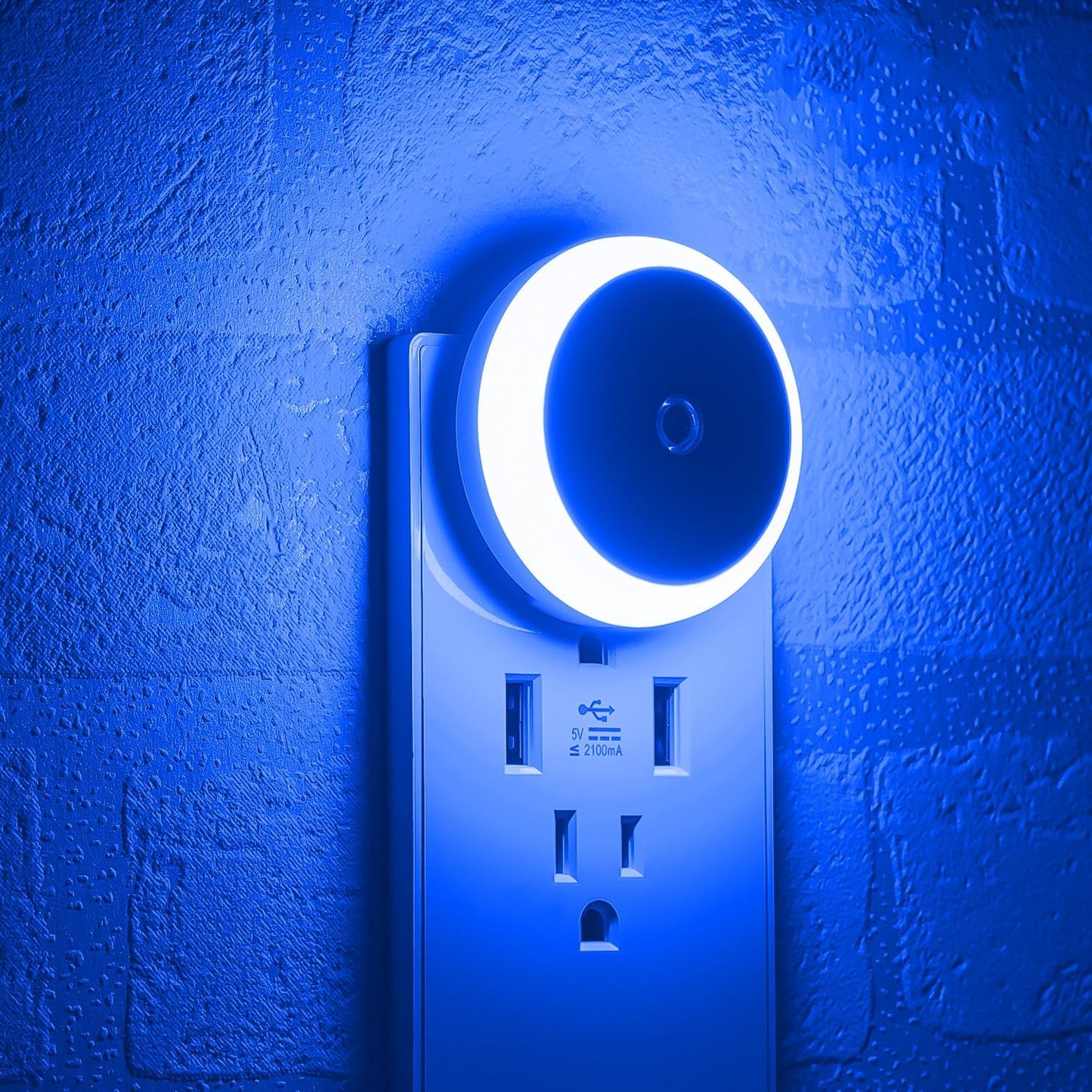 Amber Night Light Plug In, Dusk to Dawn Sensor, Blue Light Blocking, Automatic Nightlight, Energy Efficient, 2 Pack Night Lights Plug into Wall, for Bathroom, Bedroom, Kitchen, Hallway, Stairway