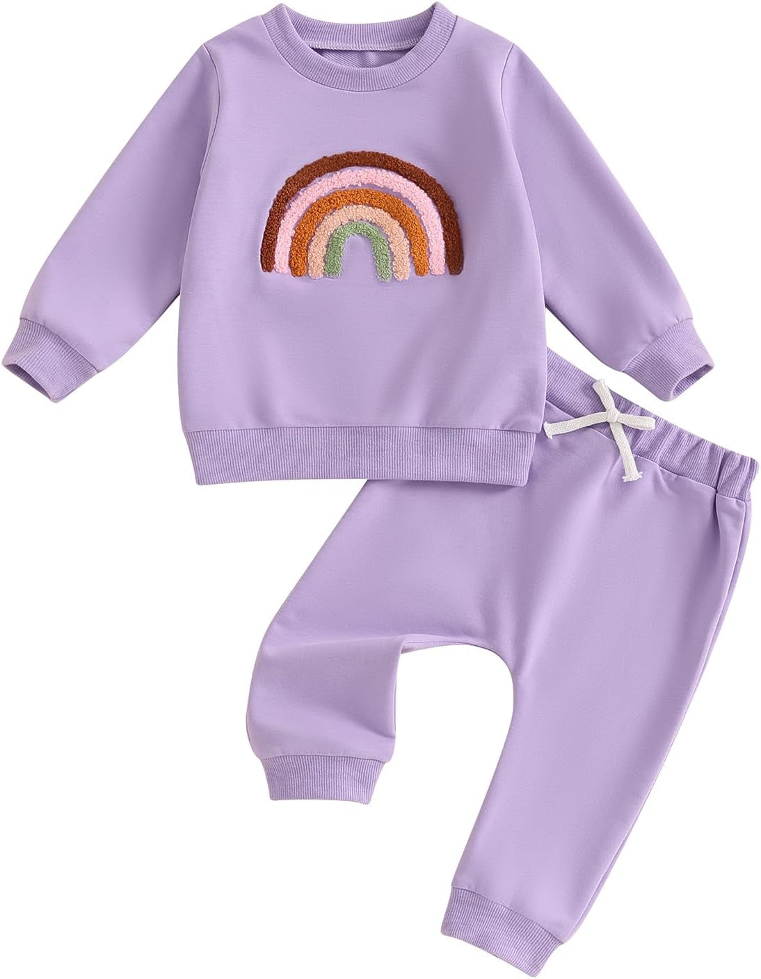 Thorn Tree Newborn Baby Girls Clothes Cotton Suit Cute Baby Kid Infant Toddler Play Wear Rainbow Outfits