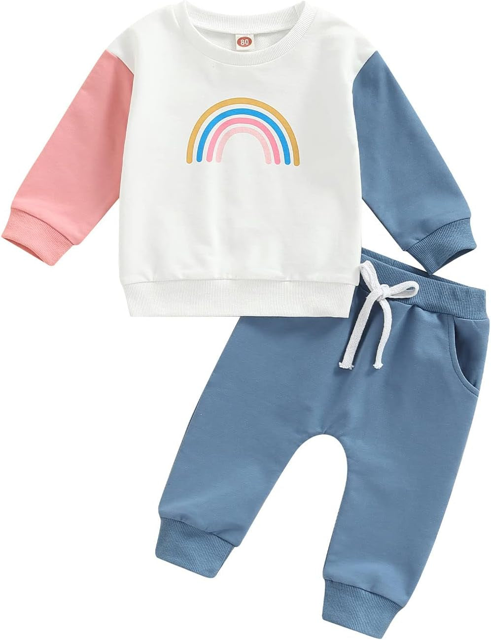 Thorn Tree Newborn Baby Girls Clothes Cotton Suit Cute Baby Kid Infant Toddler Play Wear Rainbow Outfits