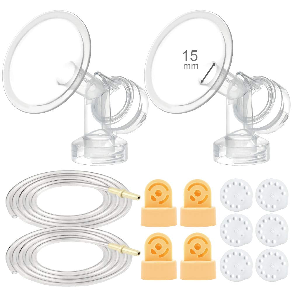 Maymom Breast Pump Kit Compatible with Medela Pump in Style Advanced Breast Pumps;2 Breastshields (One-Piece, 25Mm), 4 Valve, 6 Membrane, & 2 Pump-In-Style Tubing Can Replace Medela Pumpin Style Valve