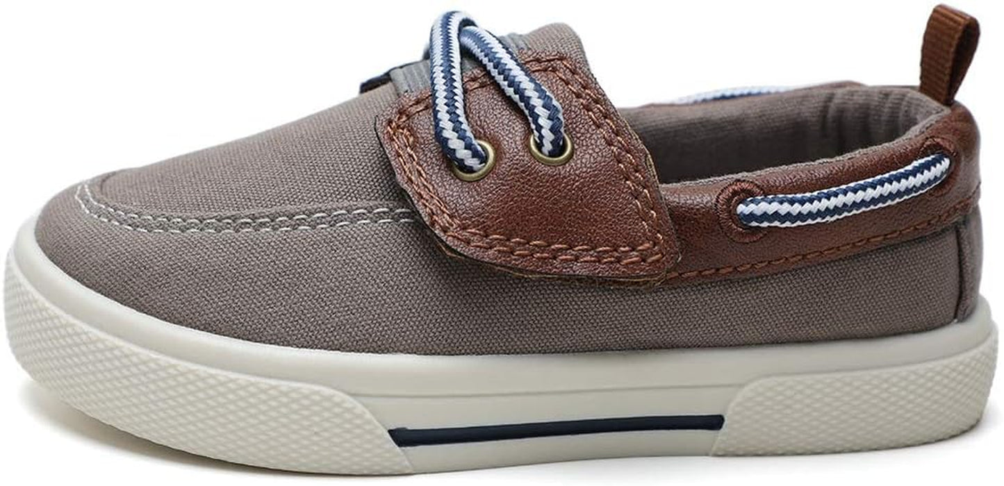 Tombik Toddler Boys & Girls Boat Shoes Kids Canvas Sneakers (Toddler/Little Kid)