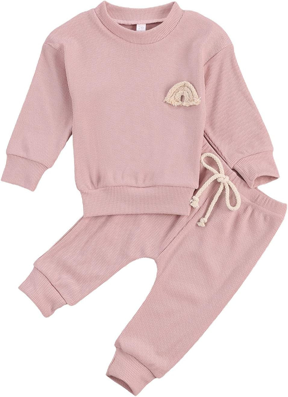 Thorn Tree Newborn Baby Girls Clothes Cotton Suit Cute Baby Kid Infant Toddler Play Wear Rainbow Outfits