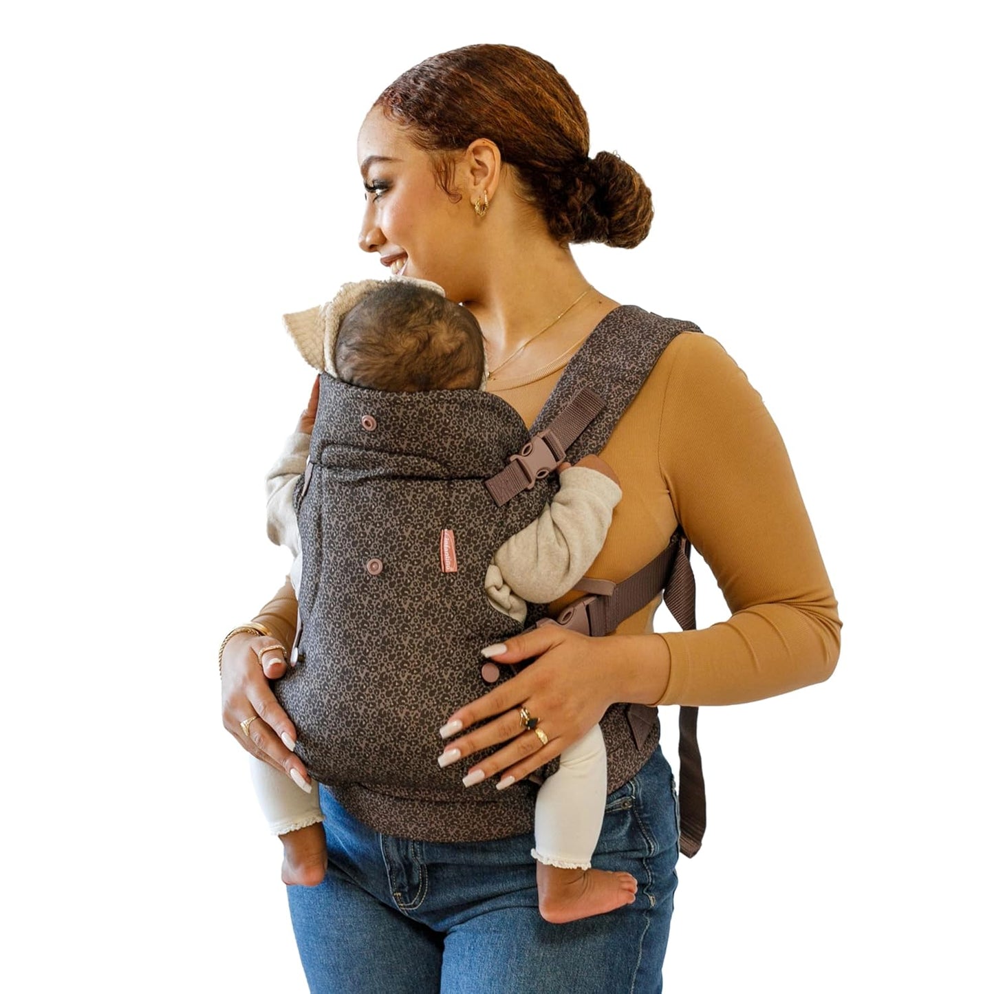 Infantino Flip 4-In-1 Light & Airy Convertible Baby Carrier, Adjustable, Ergonomic Babywearing, Registry Essential, Baby Carrier for Newborn to Toddler