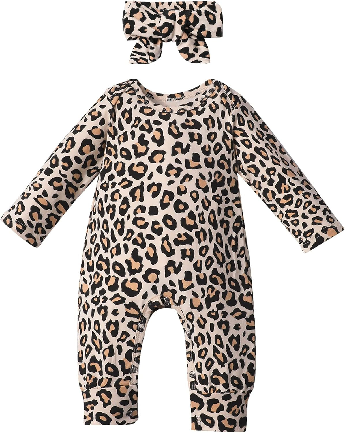 Von Kilizo Baby Girl Clothes Cute Floral Infant Newborn Baby Clothes for Girls Letter Print Snap Baby Girl Romper Jumpsuit