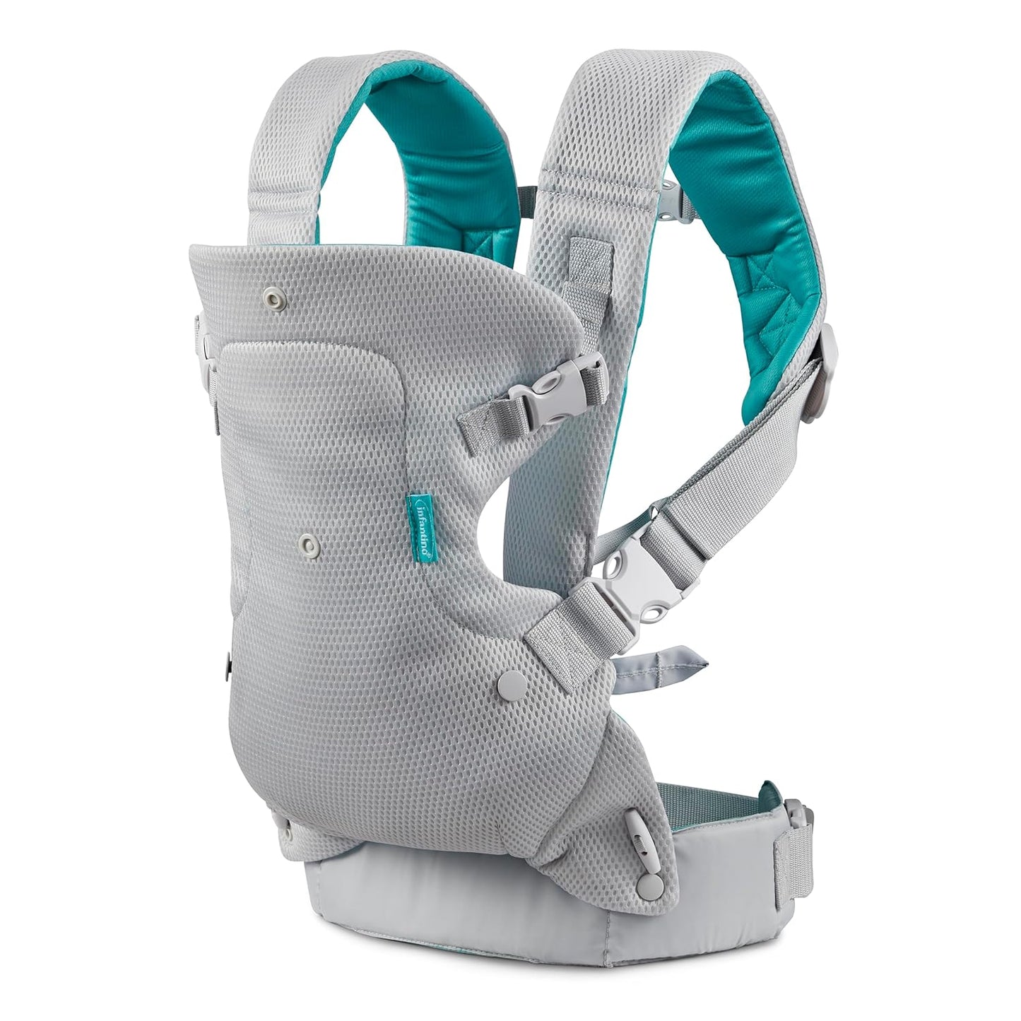 Infantino Flip 4-In-1 Light & Airy Convertible Baby Carrier, Adjustable, Ergonomic Babywearing, Registry Essential, Baby Carrier for Newborn to Toddler