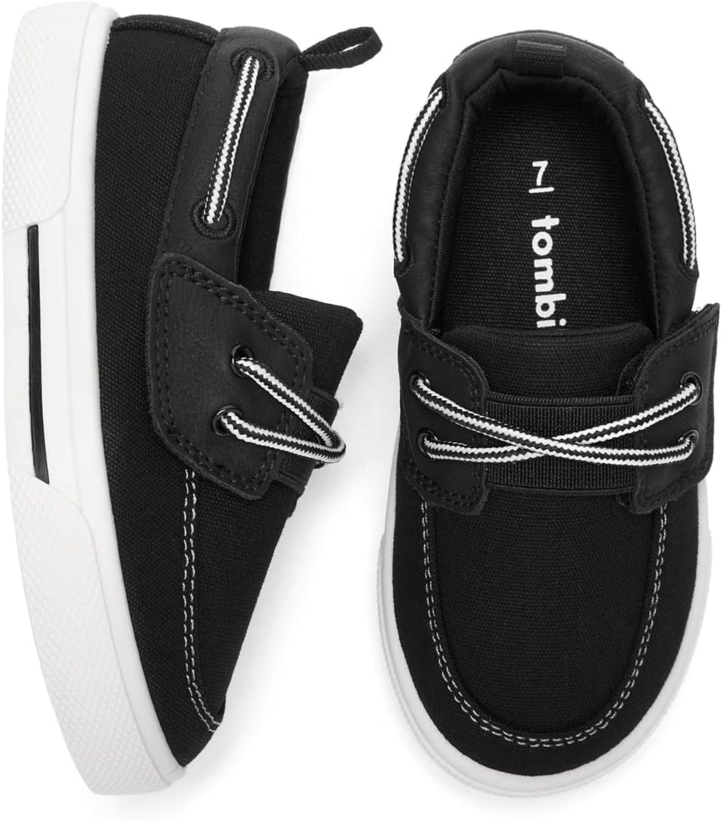 Tombik Toddler Boys & Girls Boat Shoes Kids Canvas Sneakers (Toddler/Little Kid)