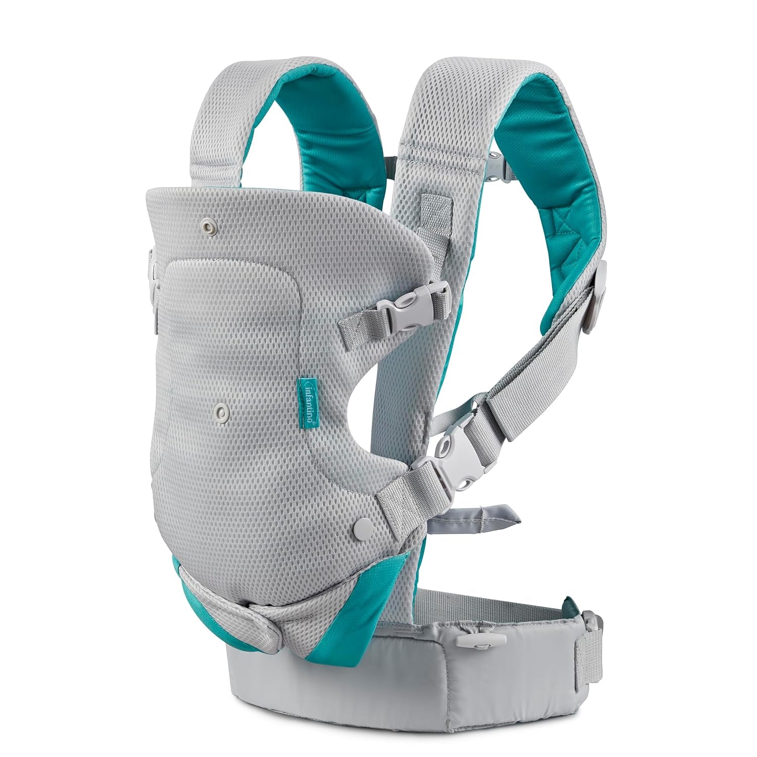 Infantino Flip 4-In-1 Light & Airy Convertible Baby Carrier, Adjustable, Ergonomic Babywearing, Registry Essential, Baby Carrier for Newborn to Toddler