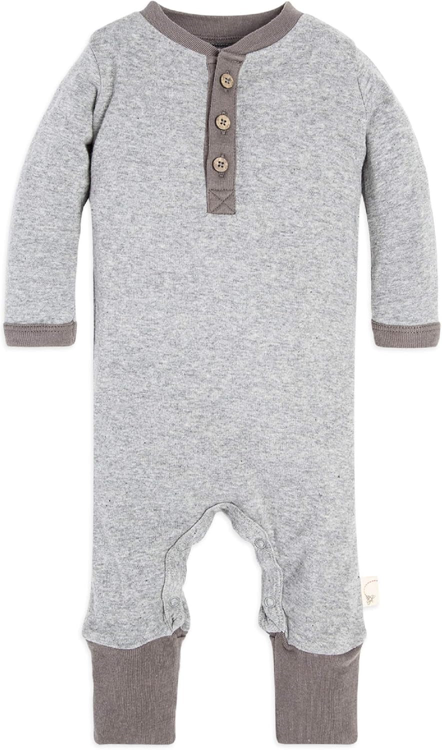Burt'S Bees Baby Boys' 100% Organic One-Piece Long Sleeve Coverall