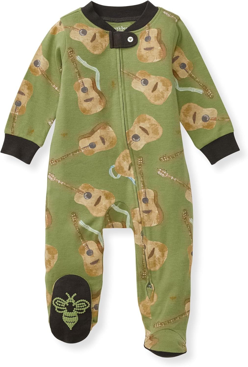 Burt'S Bees Baby Boys' Organic Cotton Loose Fit Sleep and Play One-Piece Zip Front Footed Pajamas