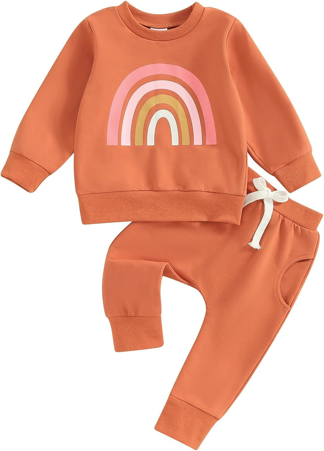 Thorn Tree Newborn Baby Girls Clothes Cotton Suit Cute Baby Kid Infant Toddler Play Wear Rainbow Outfits