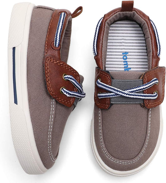 Tombik Toddler Boys & Girls Boat Shoes Kids Canvas Sneakers (Toddler/Little Kid)