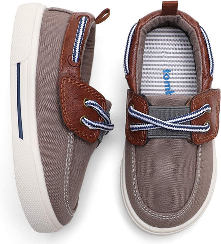 Tombik Toddler Boys & Girls Boat Shoes Kids Canvas Sneakers (Toddler/Little Kid)