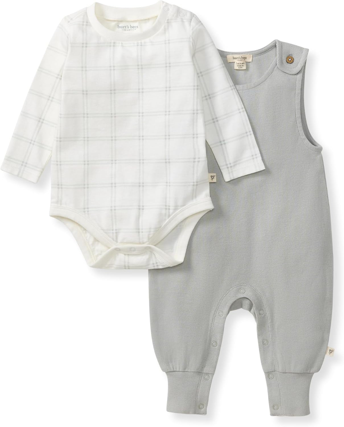 Burt'S Bees Baby Boys' 100% Organic One-Piece Long Sleeve Coverall
