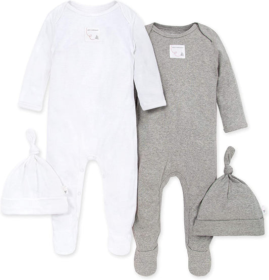 Burt'S Bees Baby Boys' 100% Organic One-Piece Long Sleeve Coverall