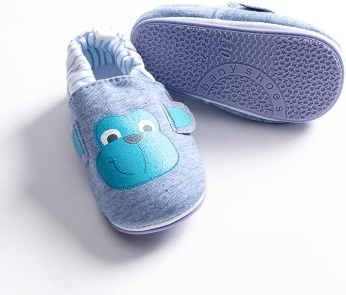 Timatego Toddler Baby Boys Girls Shoes Non Skid Slipper Sneaker Moccasins Infant First Walker House Walking Crib Shoes(6-24 Months)