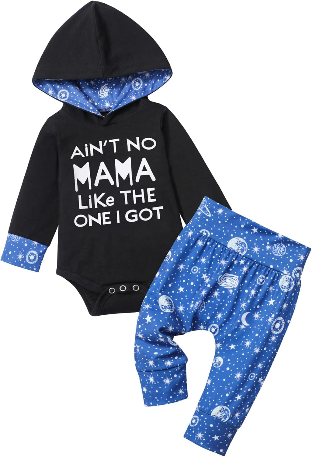 Fommy Newborn Baby Boy Clothes Plaid Letter Print Long Sleeve Hoodies + Long Pants 2PCS Fall Winter Outfits Set