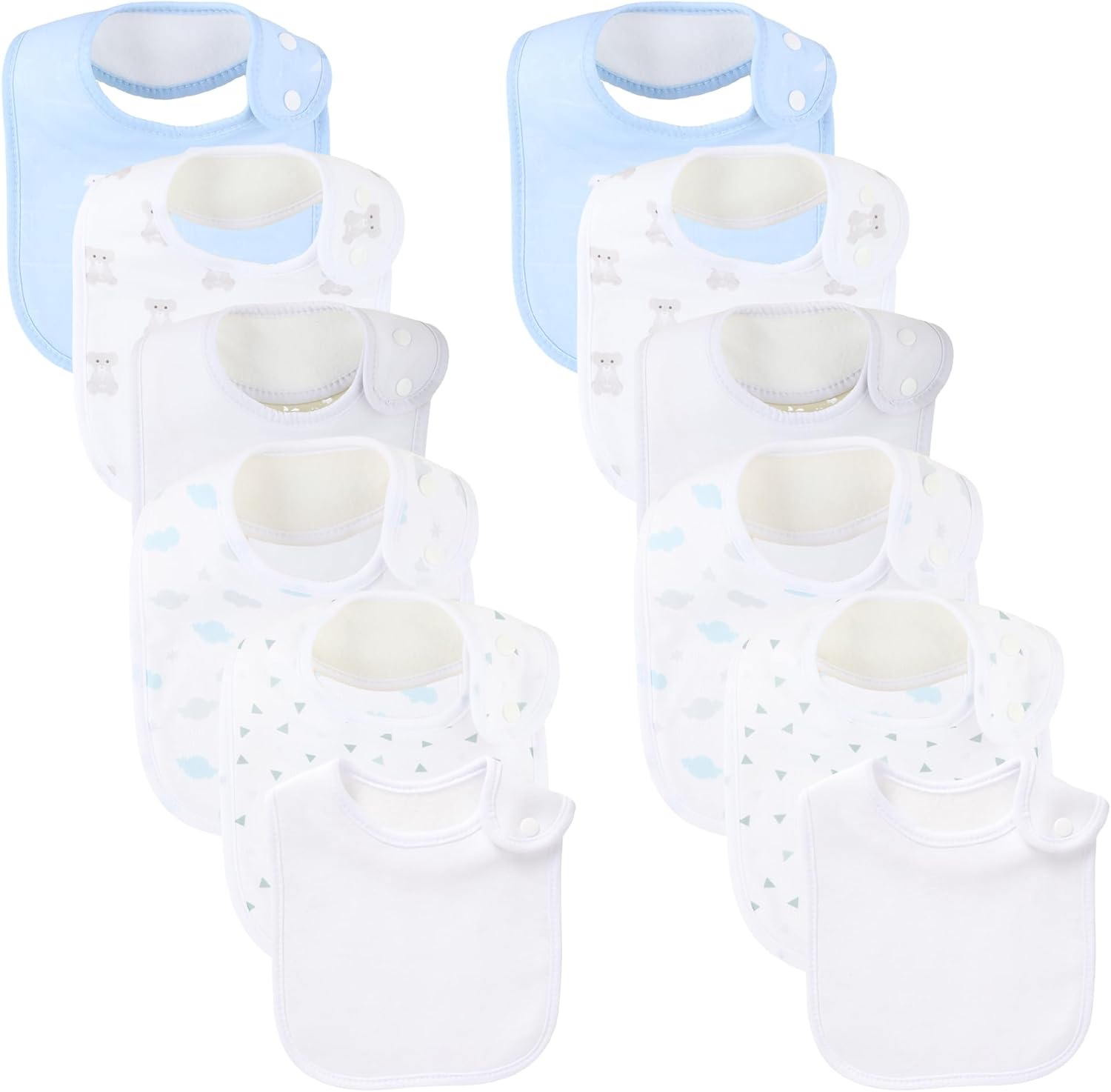 Baby Bibs Soft and Absorbent Organic Cotton Bandana Drool Bibs Set for Boys Girls Newborn 0-36 Months