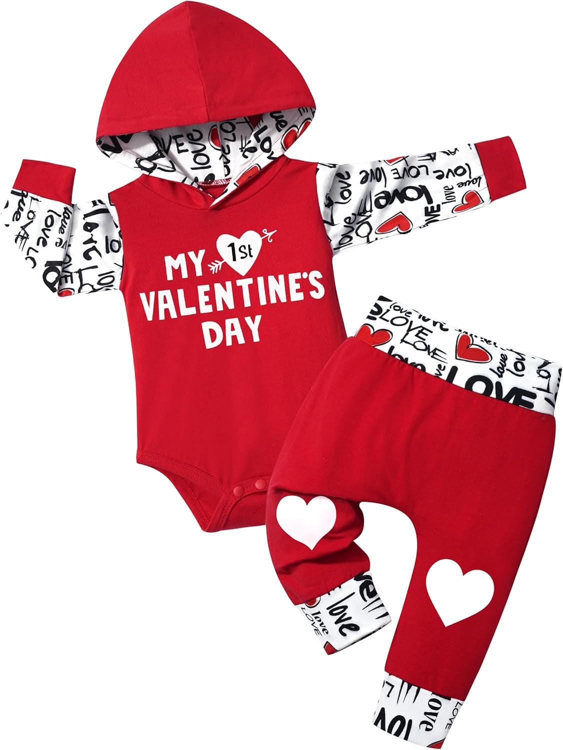 Fommy Newborn Baby Boy Clothes Plaid Letter Print Long Sleeve Hoodies + Long Pants 2PCS Fall Winter Outfits Set