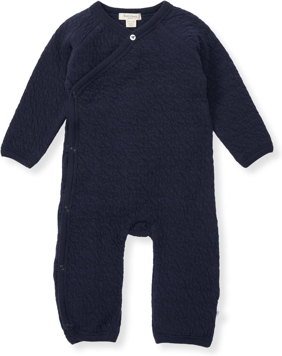 Burt'S Bees Baby Boys' 100% Organic One-Piece Long Sleeve Coverall