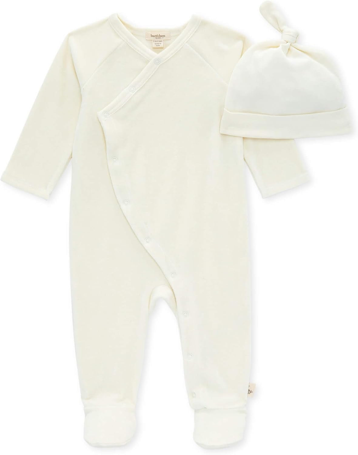 Burt'S Bees Baby Boys' 100% Organic One-Piece Long Sleeve Coverall